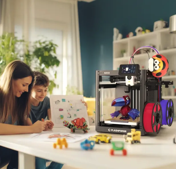 Если задать вопрос, чем Flashforge AD5X привлекает в первую очередь, то речь конечно же пойдет об интеллектуальном модуле для многоцветной печати.